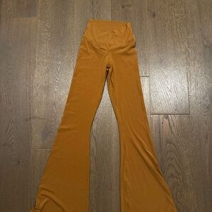 Aerie Mustard Flare Pants